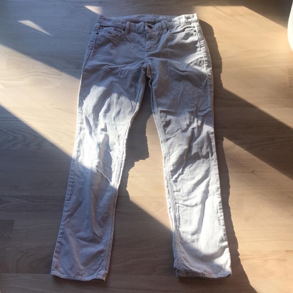 Jcrew cream corduroy pants